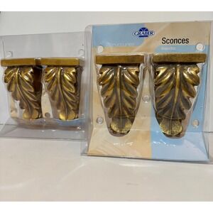 Graber Structures Gold Decorative Sconces Supports 4 Total Open Package